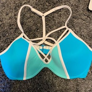 PINK strappy bikini top